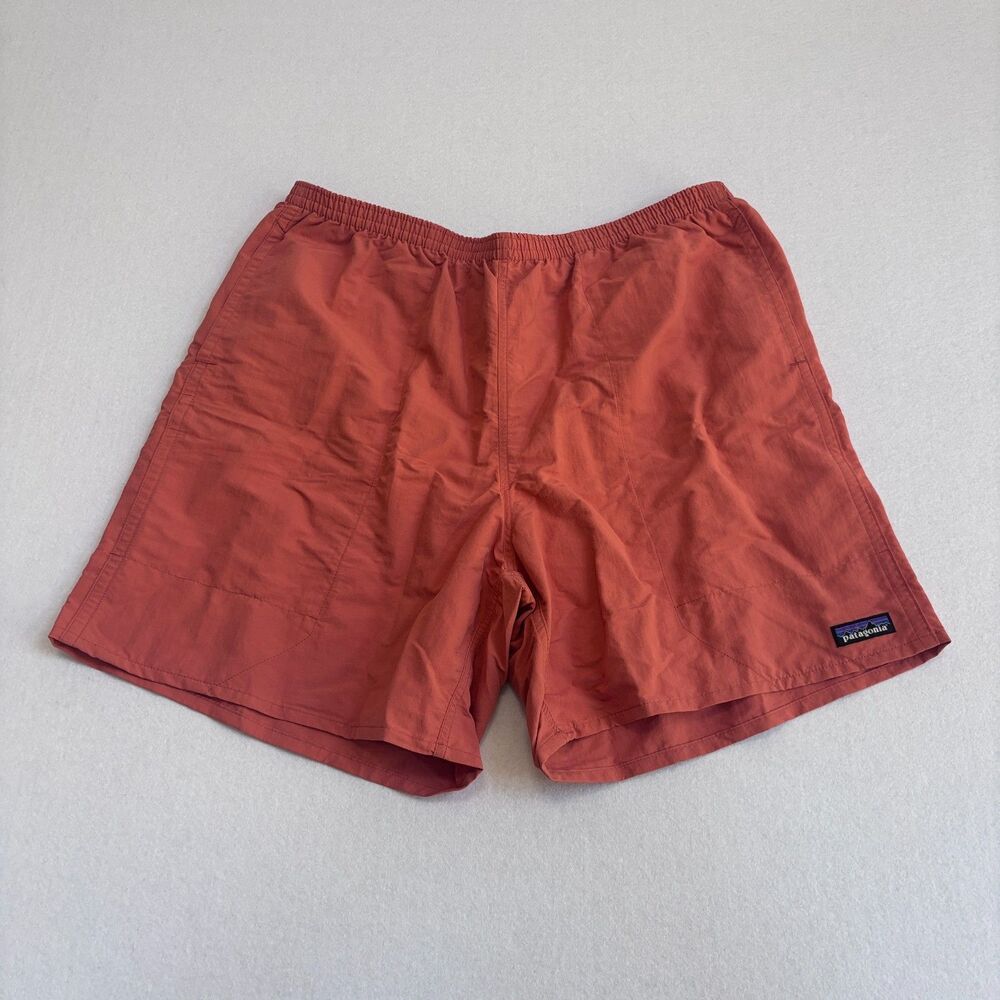 Patagonia Men's Baggies Longs 7" XL Shorts Swim Trunk Terracotta Lined Pull On